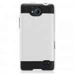 Wholesale ZTE Tempo, N9131 Armor Hybrid Case (Silver)